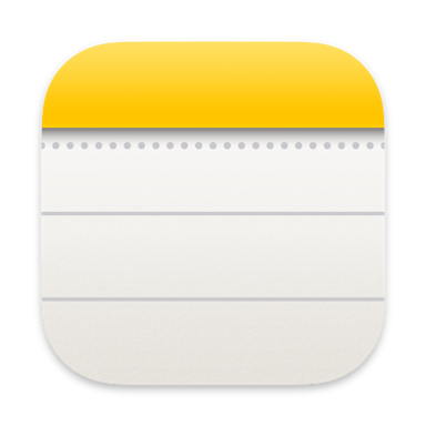 app icon of notes